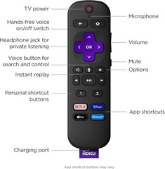 Voice Remote Pro Rechargeable Hands-Free Voice Control Headphone Mode Lost Find.