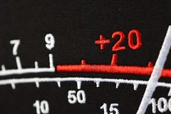 S-meter with Callsign, t-shirt, Embroidery for Ham Radio Size S-5XL