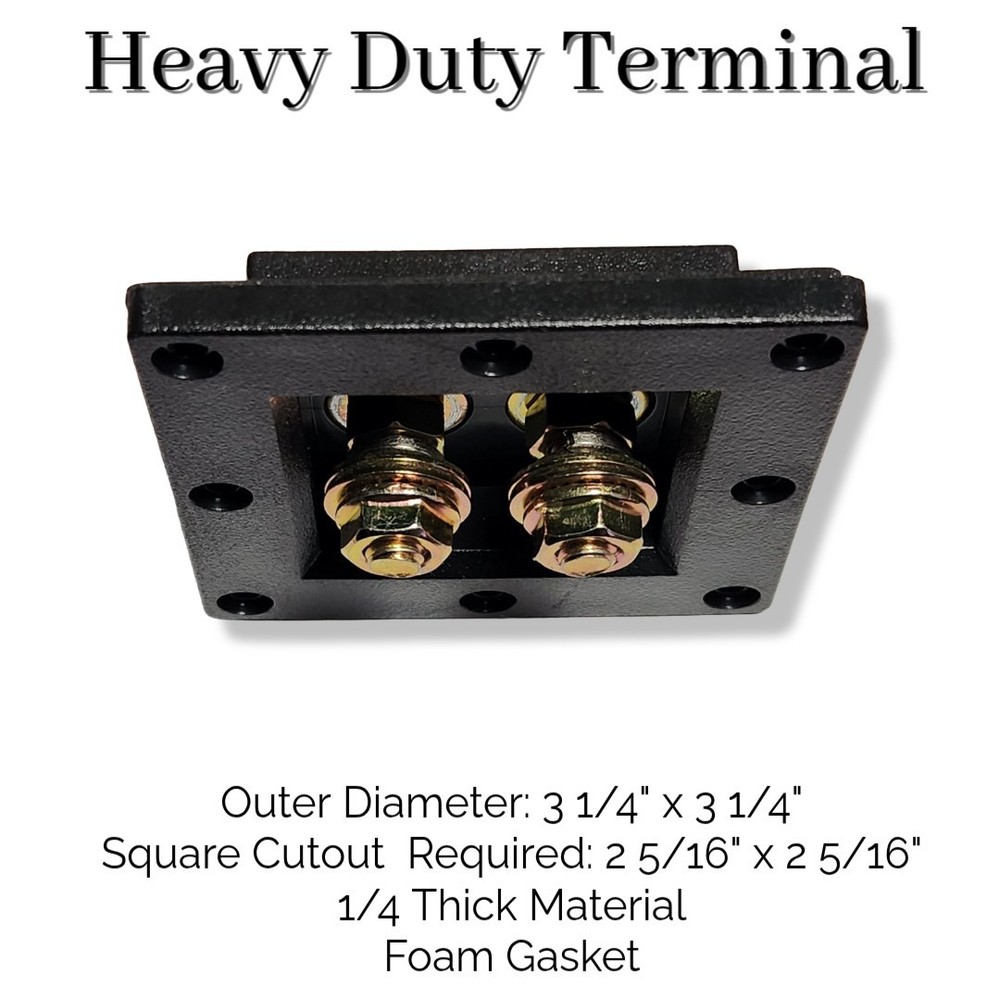 Heavy Duty Subwoofer Speaker Terminal Zinc Color Bolts