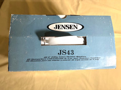 NEW-OPEN BOX JENSEN Set (2) JS43 4″ 3Way Speakers Indoor/Outdoor Complete A+