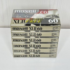 6 Pack Maxell XLII 60 High Bias Audio Cassette Tapes Blank XLII-60 New Sealed