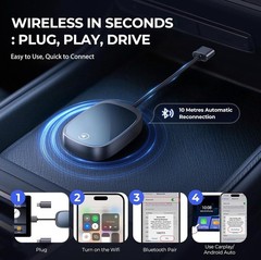 Wireless carplay adapter for iphone/android