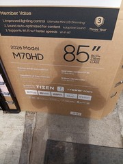 Samsung M70HD 85in Mini LED 4K Smart TV, Wi-Fi, HDMI, Black (2026)