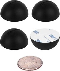 Hudson Hi-Fi Platinum Silicone Hemisphere Non-Skid Isolation Feet w/ Adhesive