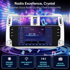 Android Head Unit for Toyota 4Runner, 4GB RAM 64GB ROM, 4G LTE, 1080p AHD Camera