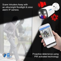 8MP 2160p UHD 4K Two Way Audio Fulltime Color IP PoE Security Camera GW8028IP