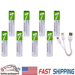1.5V AA AAA Battery USB Rechargeable Lithium ion Batteries 2600/750mWh W/ Type-C