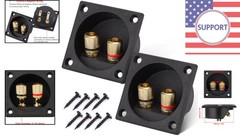 Durable 2PCS 2.2 Inch Speaker Box Terminal Cups with Screw Mount for Subwoofers