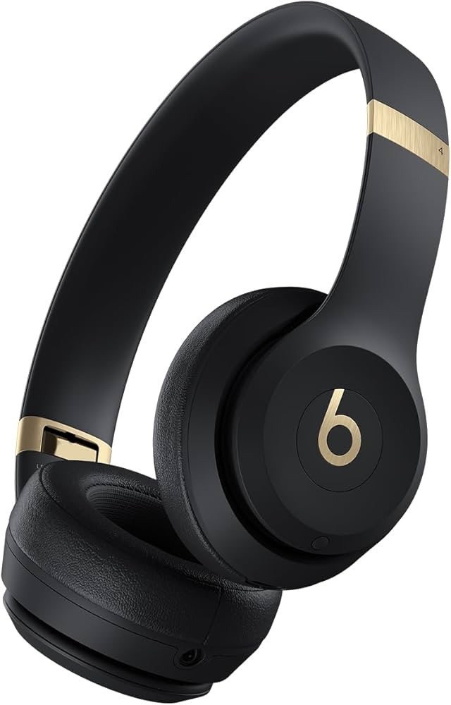 Factory Sealed Black Gold Foldable Wireless Bluetooth On Ear Headphones