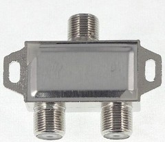 2 Way 5-1000 MHz 1 to 2 Coaxial Splitter for Coax Cable HDTV Satellite #