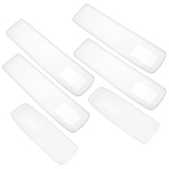 6Pcs Universal Transparent Silicone Remote Control Covers for Household Use