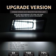 LED License Plate Light Tag Lamp Assembly -2019-2023 Dodge Ram 1500