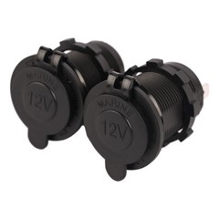 2pcs 12V Cigarette Lighter Socket Power Outlet Receptacle Plug or Car Marine ATV