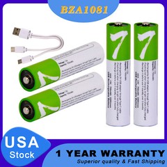 Lot USB AA AAA 9V C D Lithium ion Rechargeable Battery 1.5V Fast Charge Type C