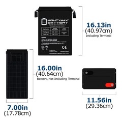 Mighty Max 6V 400Ah AGM INT Battery Compatible With High Low Drain Devices