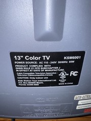 Batman Color CRT TV 13″ KSM6001 Vintage Retro Gaming Tested Works NO REMOTE