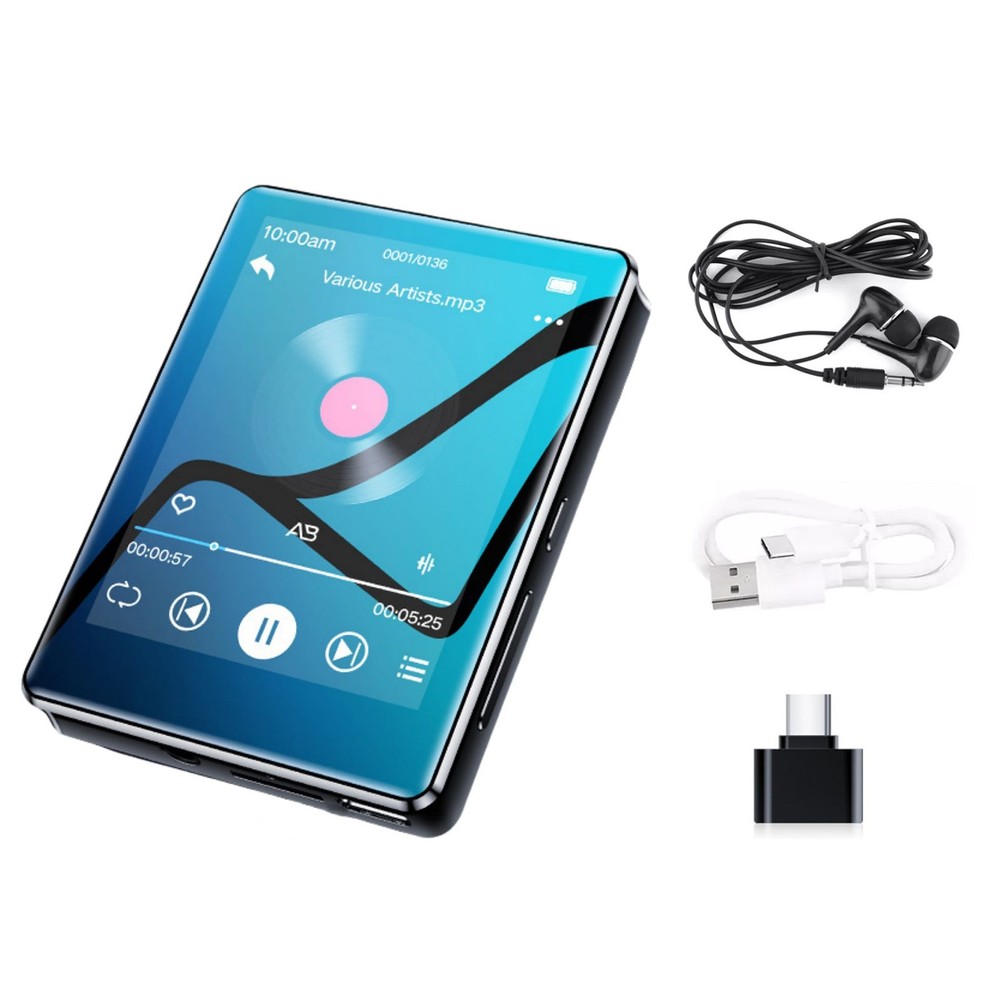 Multi-function 2.4” Full-touch Screen MP3 Player FM Radio HiFi Lossless Sound