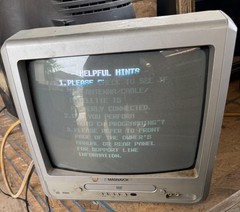 Magnavox MWC1306 CRT TV DVD Combo No Remote Free Shipping