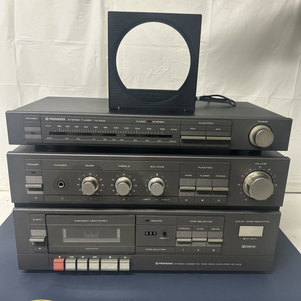 Pioneer DC-101Z Stereo Cassette Tape Deck/Amplifier & TX101ZL Tuner
