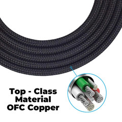 High Quality 3.5mm Stereo Audio Cable Extension Male to Male 1M Braided AUX US