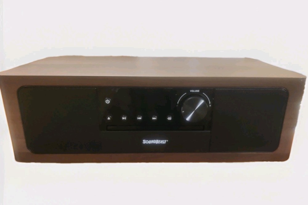 SoundBeast Stereo Shelf System CD Player, Bluetooth, FM Radio, USB Playback, Aux