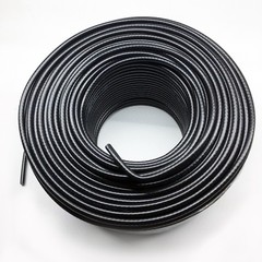 500ft Black Coaxial RG6 Cable Trishield 77% Braid 18 AWG Solid Core 500′ Coil