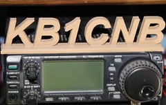 Amateur Radio or GMRS Call Sign Desk Plaque