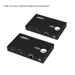 SIIG HDBaseT HDMI Extender 4K 60Hz USB 2.0 KVM RS232 Over CAT5e/CAT6/CAT7, Up…