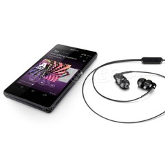 Genuine Sony MH-EX300AP Stereo In-Ear Headphones w/ Remote & Microphone – Black