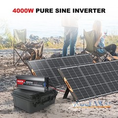 Pure Sine Wave Power Inverter 1500W 3000 4000Watt 12V 24V dc to 110V 120V ac LCD