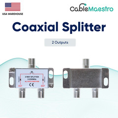 Power Pass Coaxial Splitter 2 3 4 6 8 Way TV 5-2300MHz Satellite RG6 RG59 Cable