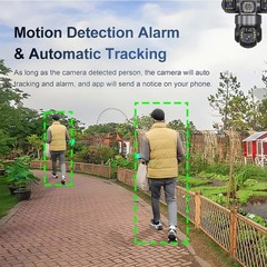 Solar Battery Powered Wireless WiFi Home Security Camera System Outdoor Pan/Tilt