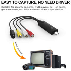 USB 2.0 Audio Video VHS VCR to DVD Converter Capture Card Adapter Digital Format