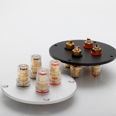Aluminum Binding Post Speaker Box Banana Jack Socket Plate Banana Plug Connector