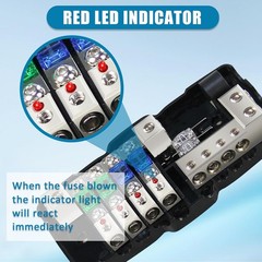 Fused Power Distribution Block Car Audio 4 Way Midi(Mini-Anl) Fuse Block 12V …