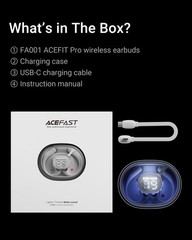 AceFit Pro Open-Ear Headphones, Night Safety Mode for Normal, Grey