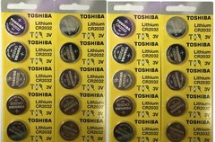 50 x New Original Toshiba CR2032 CR 2032 3V LITHIUM BATTERY BR2032 DL2032-EX2030