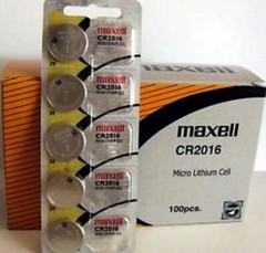 Maxell CR2016 3V Lithium Battery Hologram Packaging-Box of 100 EXP. 2030