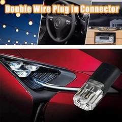 50pcs 2 Pin Waterproof Electrical Connector Car Automotive Wire Plug Terminal