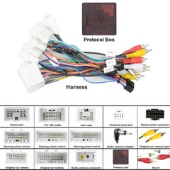For Toyota Car Stereo Radio Power Harness ISO Adapter Support OEM JBL AMP 2024