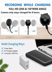 Mini Cámara Oculta Espía 4k Ultra Hd Wifi Niñera Inalámbrica Camara Espia 2025