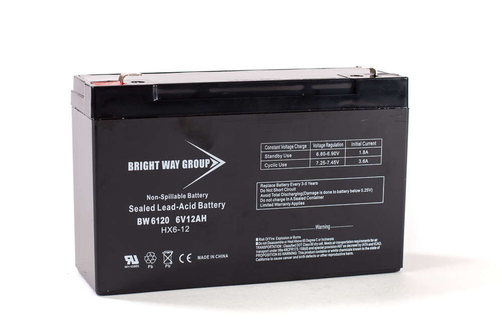 Peg Perego Energy Cube Type C Ride-On Toy Battery – 6 V 12 AH F1 Terminal
