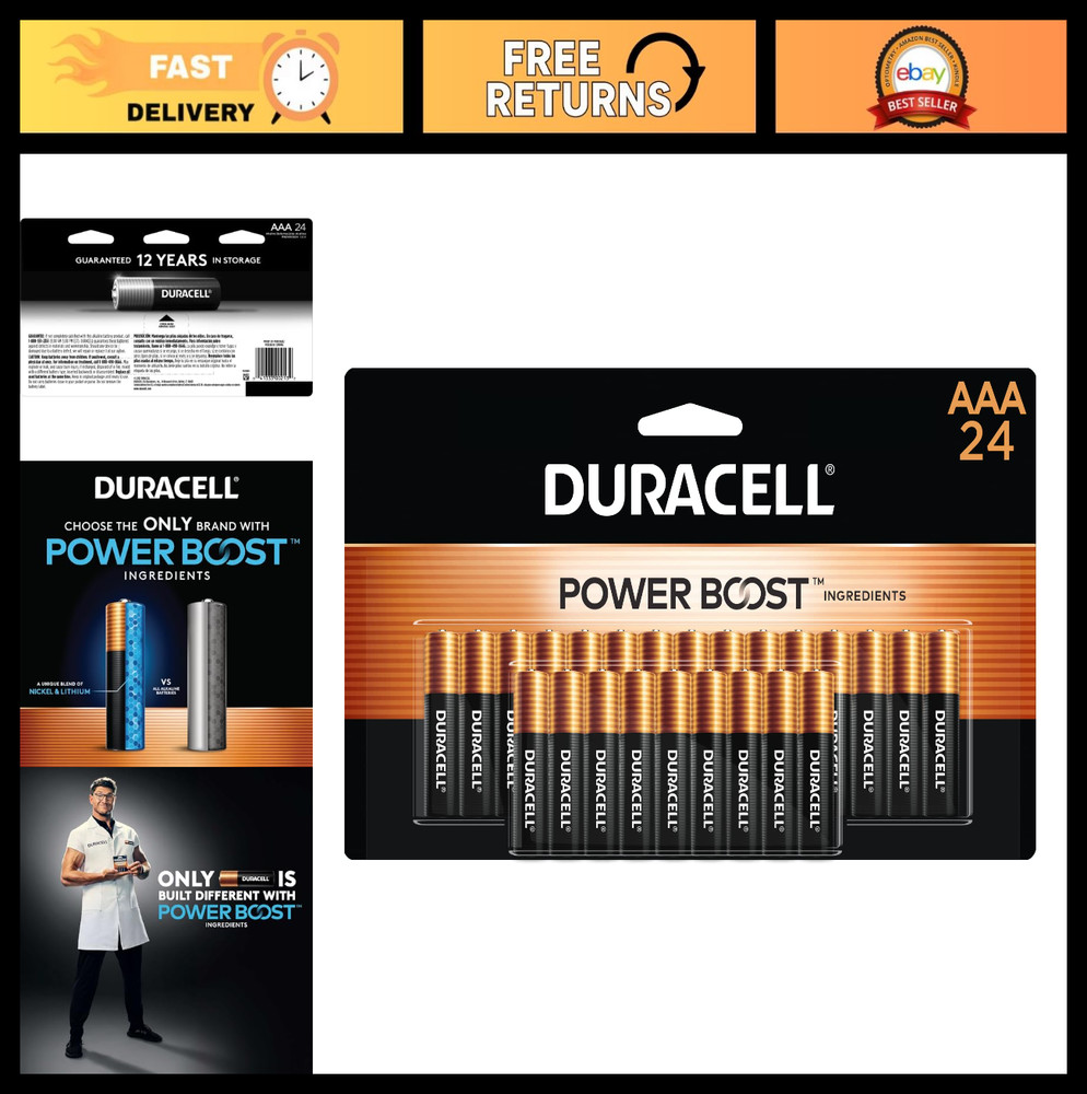 “24 Count AAA Alkaline Batteries – Long-Lasting Power for Household & Office Use