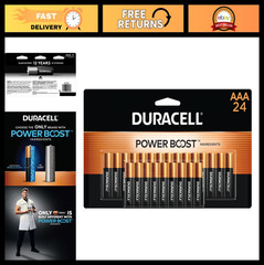 “24 Count AAA Alkaline Batteries – Long-Lasting Power for Household & Office Use