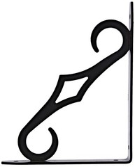 Knape & Vogt John Sterling Colonial Style 1 Count (Pack of 1), Black