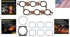 Lower Upper Intake Manifold Gasket Set Compatible with 3.6L Chevy Cadillac Bu…