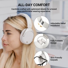 Edifier W830NB Active Noise Cancelling Bluetooth Wireless Over-Ear Headphones