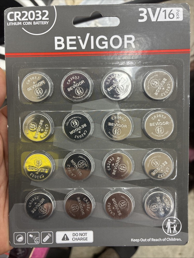 BEVIGOR 2032 Battery CR2032 Lithium 3V Coin 20 Pack Compatible with…