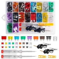 50- 300Pcs Car Fuse Assortment Kit Mini Blade & Standard Automotive Fuses Set