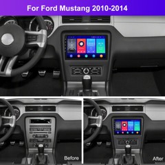 Android 13 Car Stereo Radio GPS Navi Apple CarPlay BT For 2010-2014 Ford Mustang